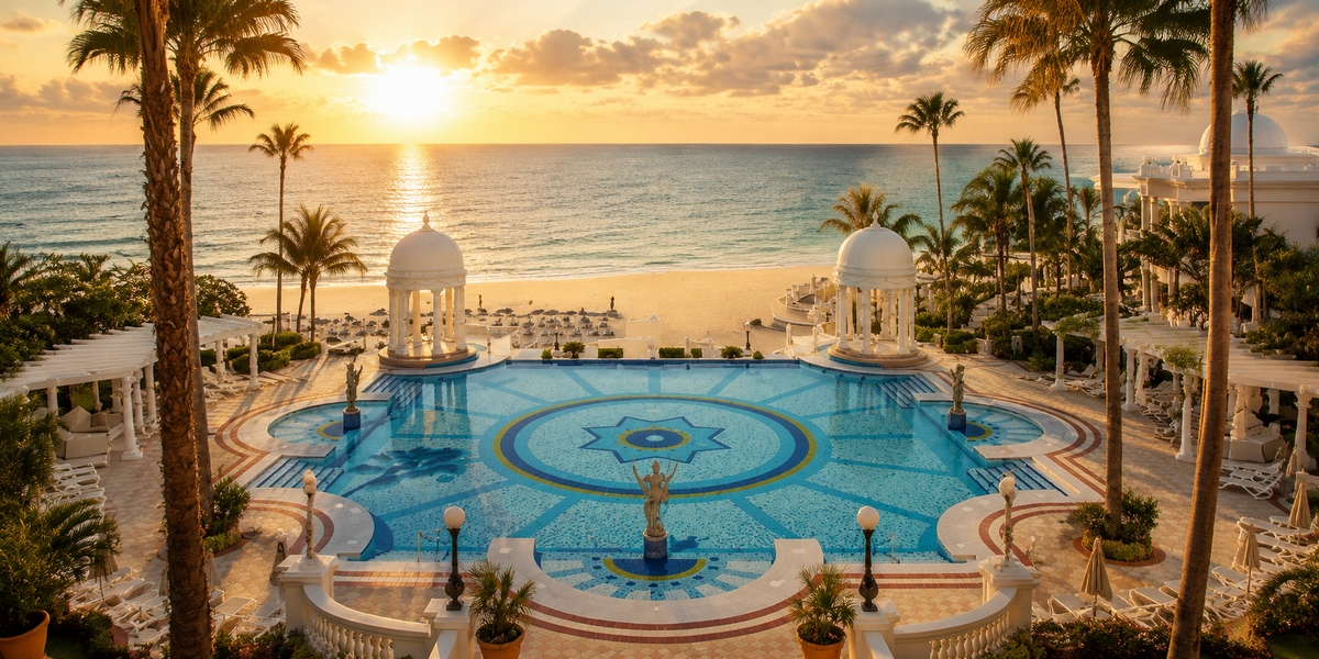 Пляжная зона Канкуна для сравнения all-inclusive отелей
