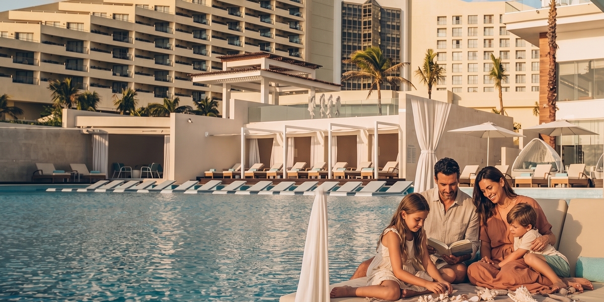 Пляжный курорт Канкуна для сравнения Iberostar Selection Cancun как семейного отеля