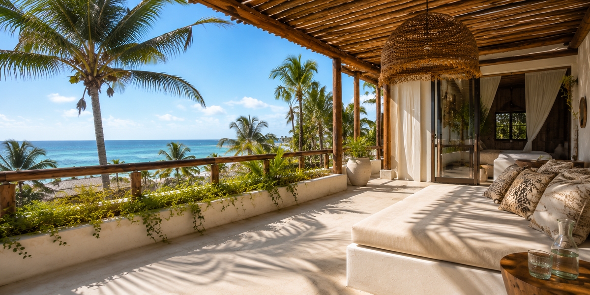 Визуал La Valise Tulum для интимного luxury в Beach Zone
