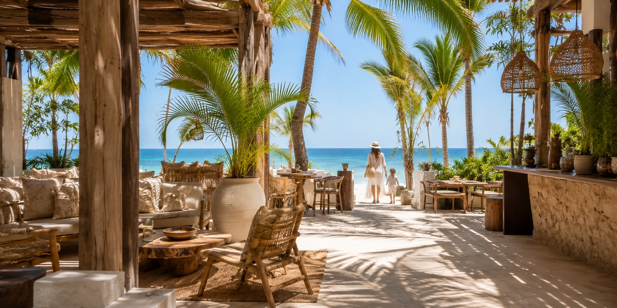 Визуал La Zebra Tulum для family-friendly beachfront stay