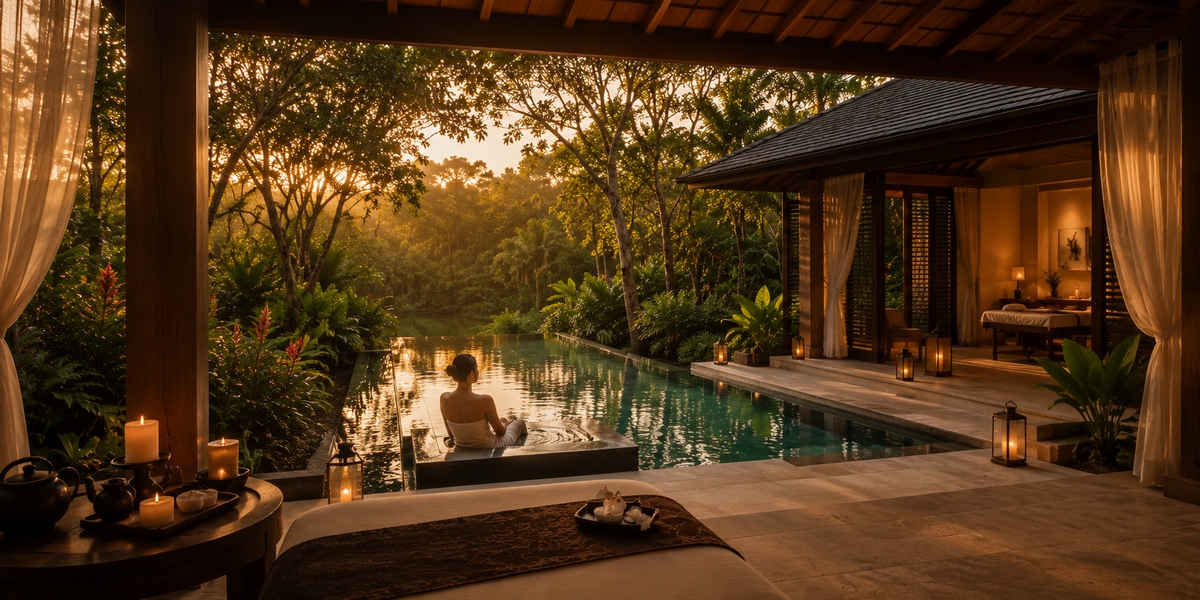 Спа-вилла Banyan Tree Mayakoba с частным бассейном в природном заповеднике Ривьера-Майя