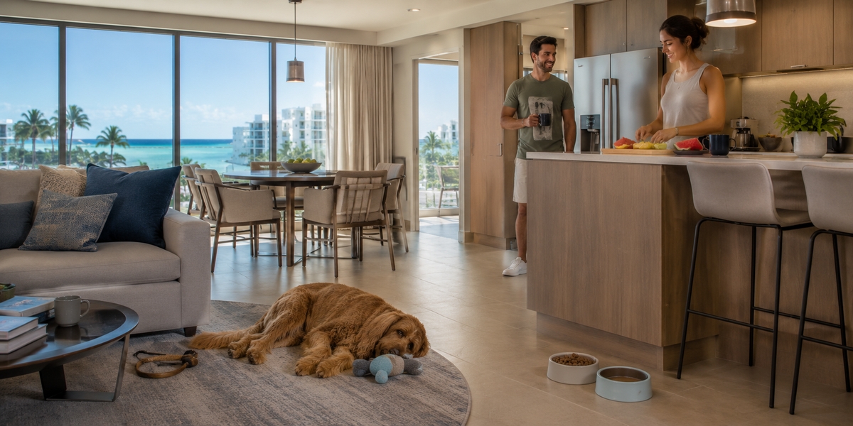 Люкс у Residence Inn Cancun Hotel Zone як приклад pet-friendly готелю