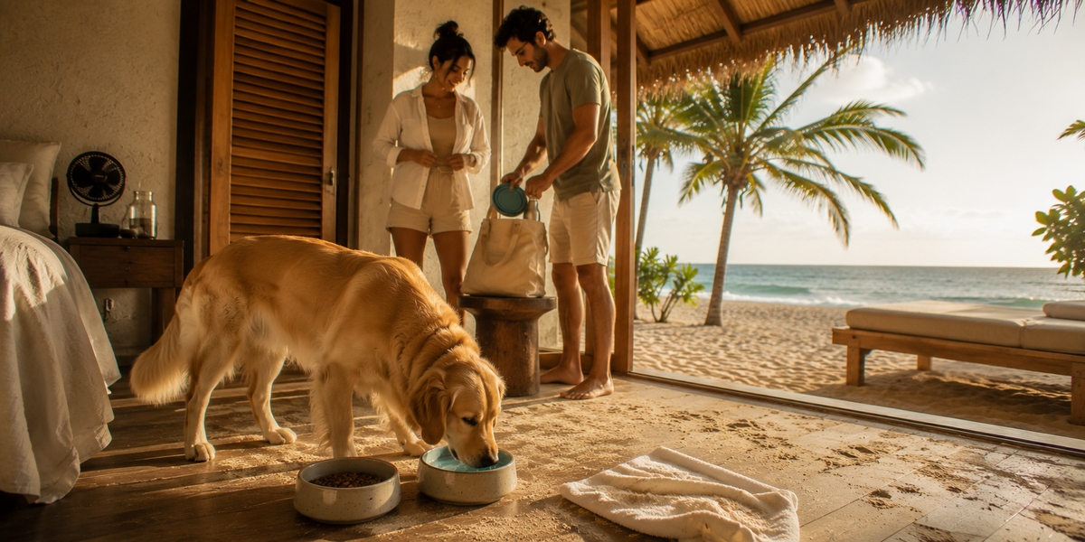 Готель Ahau Tulum у пляжній зоні як приклад pet-friendly варіанту з компромісами щодо спеки