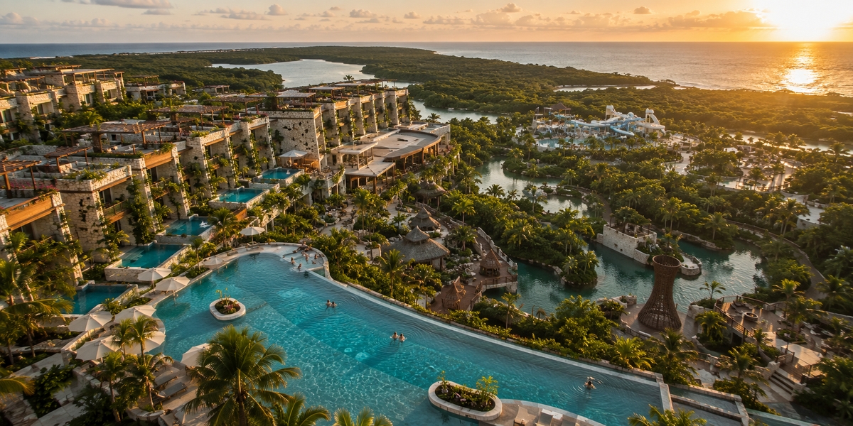 Номера у реки и бассейны Hotel Xcaret Mexico с доступом в парки All-Fun Inclusive