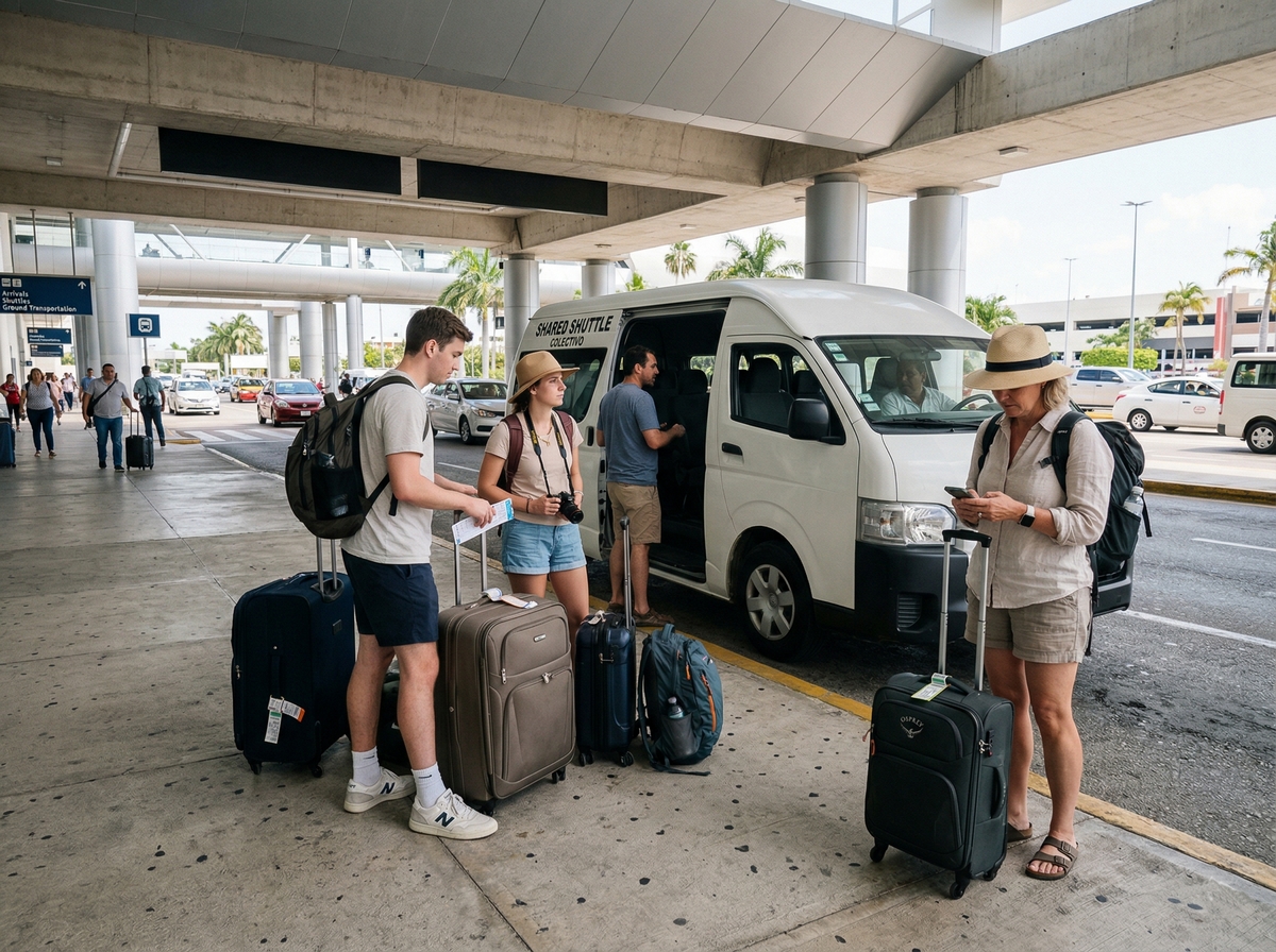 Shared shuttle from Cancun Airport