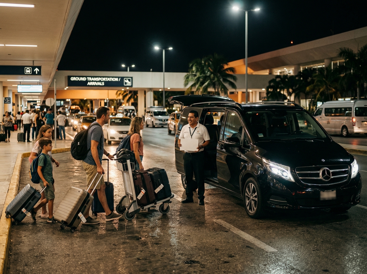 Late arrival at Cancun Airport and transfer to Hotel Zone
