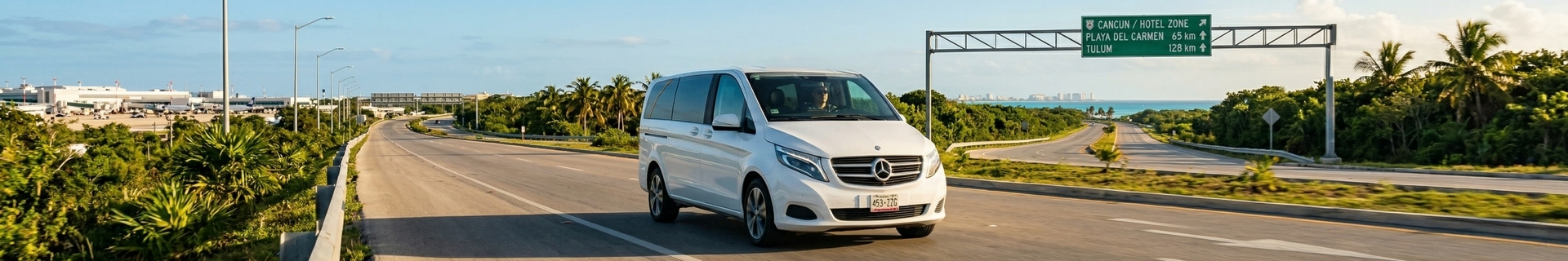 Cancun Airport transfers to Hotel Zone, Playa del Carmen, and Tulum