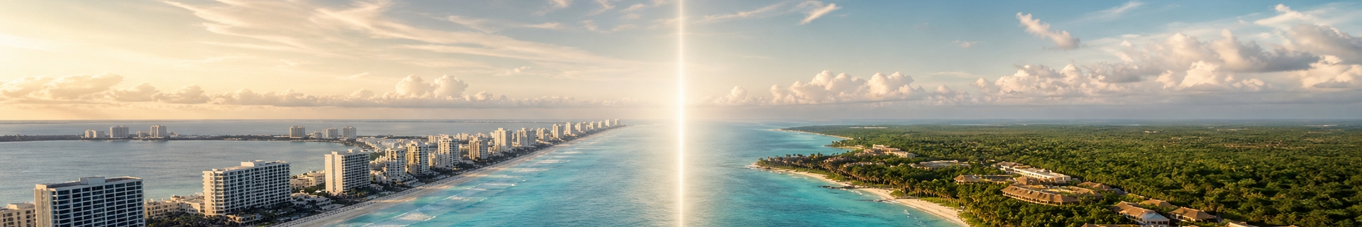 Cancun and Riviera Maya coastline for choosing an all-inclusive resort area