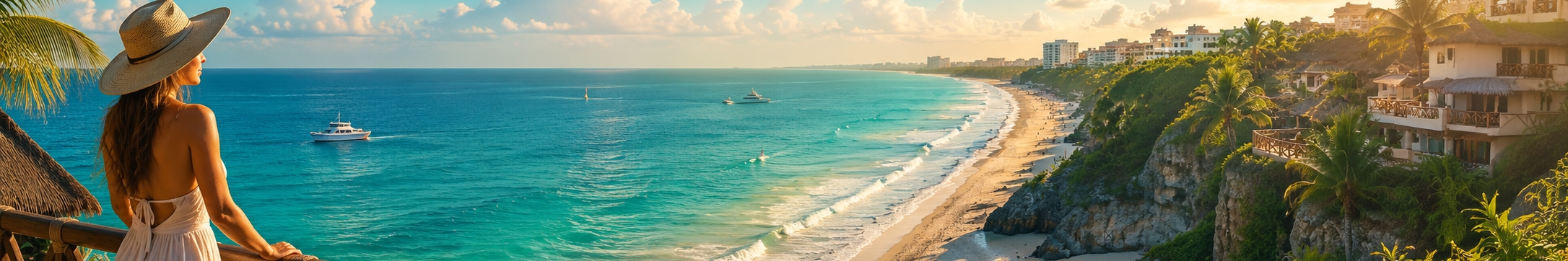 Mexican Caribbean resort beach used to explain resort fees, taxes and hidden travel costs