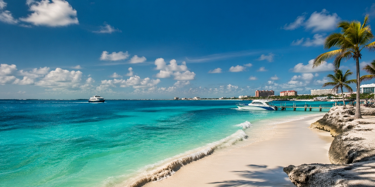 Caribbean coast and travel scene representing Cancun's broader trip variety