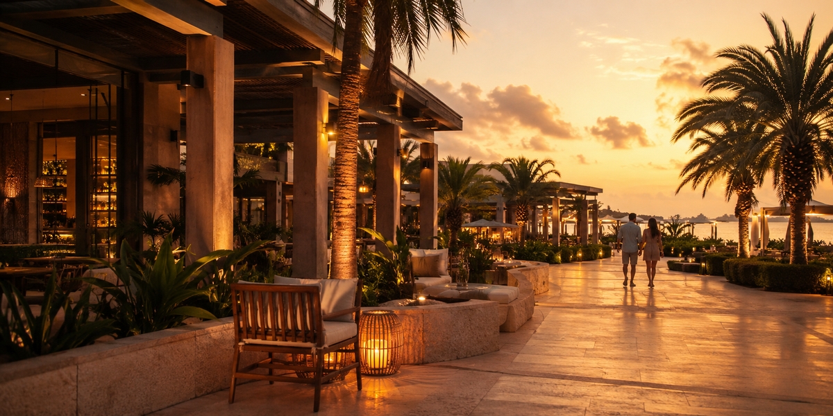 Cancun beach area used to compare resort-first budgets
