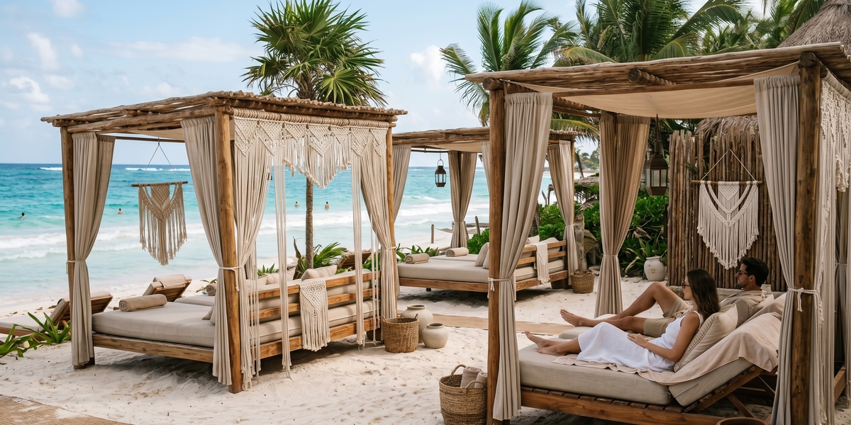 Tulum beach environment that explains why beachfront stays and daily spending rise quickly