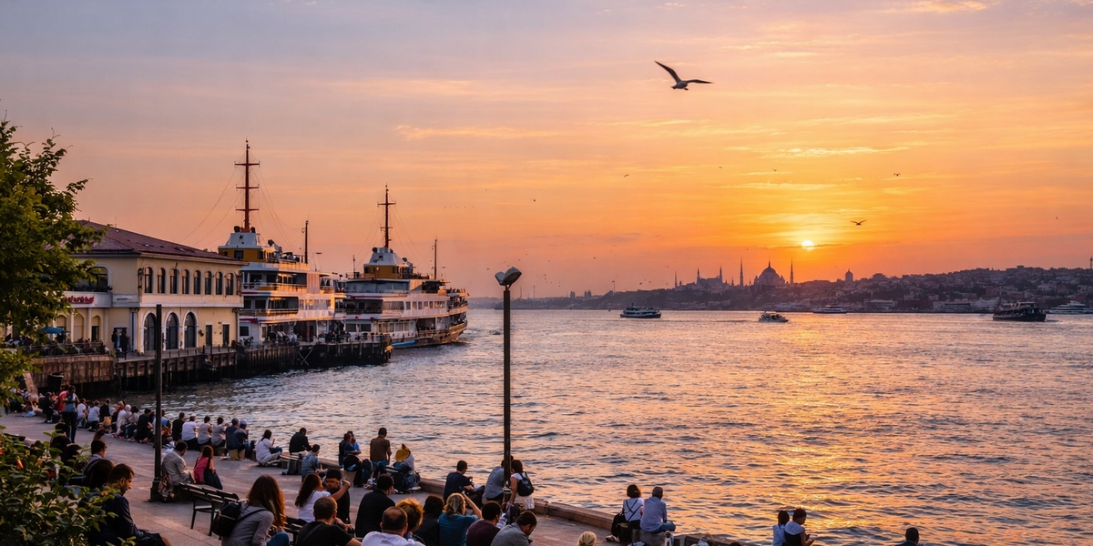 Kadikoy waterfront on the Asian side of Istanbul