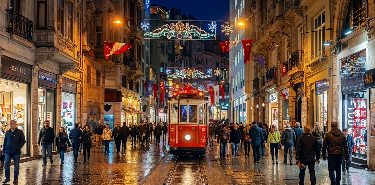 Taksim and Beyoglu modern center of Istanbul